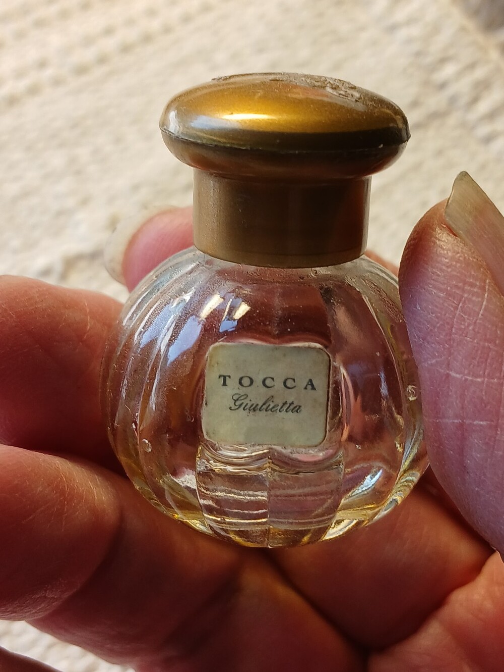 Vintage TOCCA Giulietta Empty Perfume Bottle